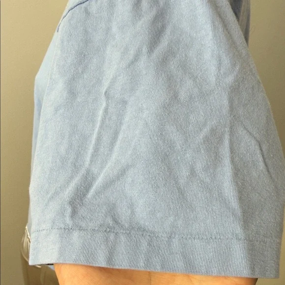 Vintage Single Stitch Crazy Shirt Hawaii Kauai Light Blue Women's Crop Top - Picture 4 of 10